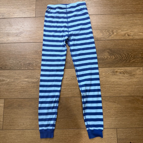 Hanna Andersson 2-Piece Long John Blue Striped Pajama Set, Organic Cotton, sz 10 - Picture 14 of 15